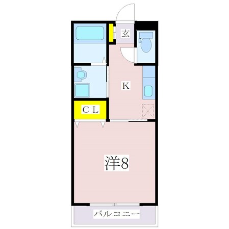 笹貫駅 徒歩2分 2階の物件間取画像